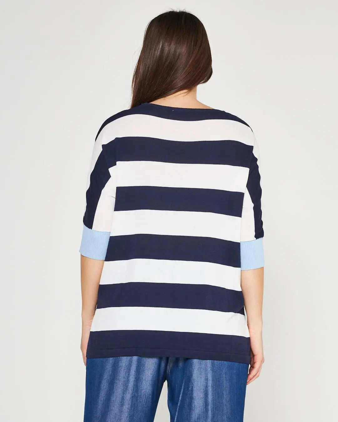 Maglia a righe BLUE NAVY-BIANCO DORABELLA PIU'