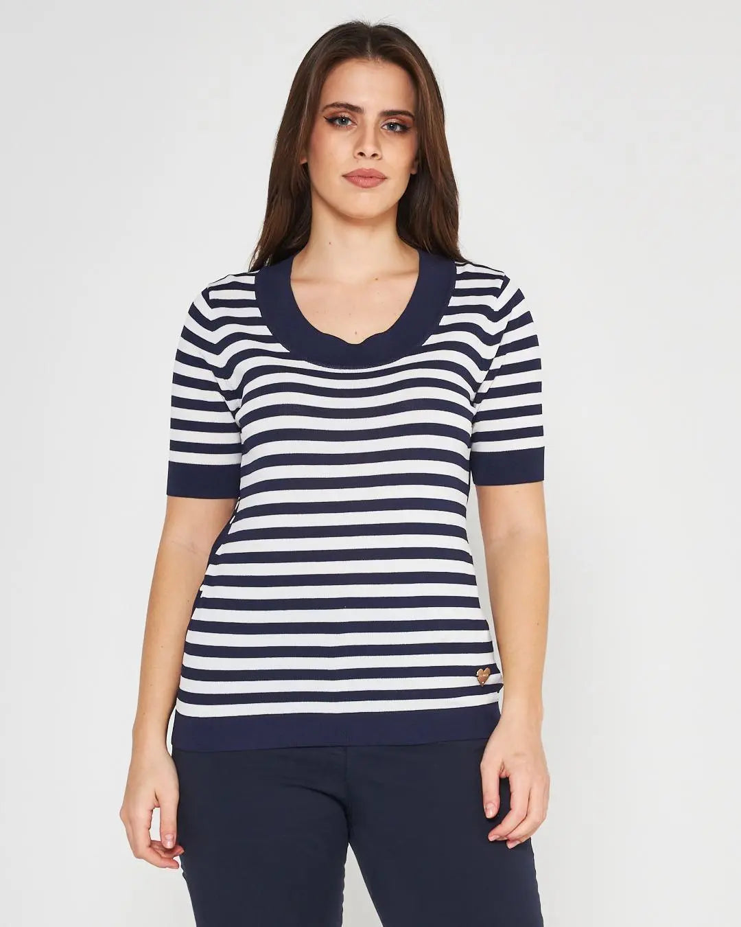Maglia a righe BLUE NAVY DORABELLA XL