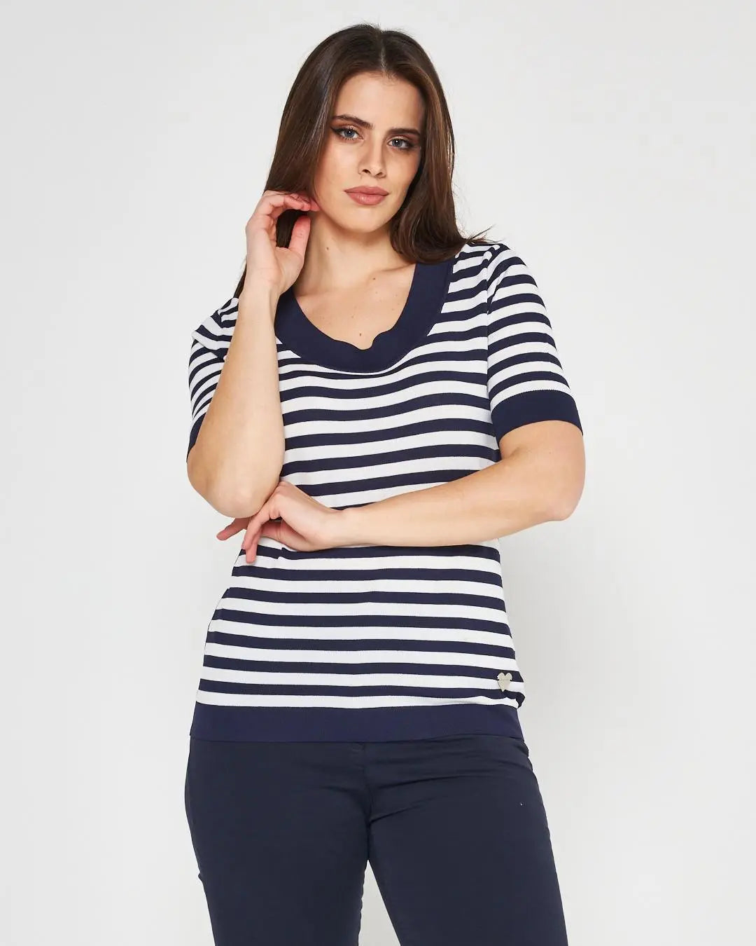 Maglia a righe BLUE NAVY DORABELLA