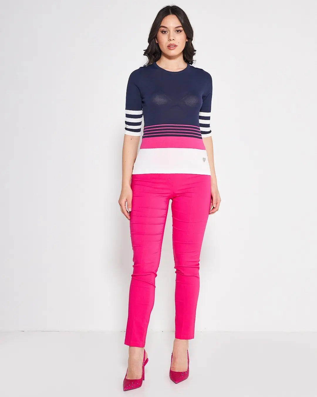 Maglia a righe BLUE NAVY DORABELLA