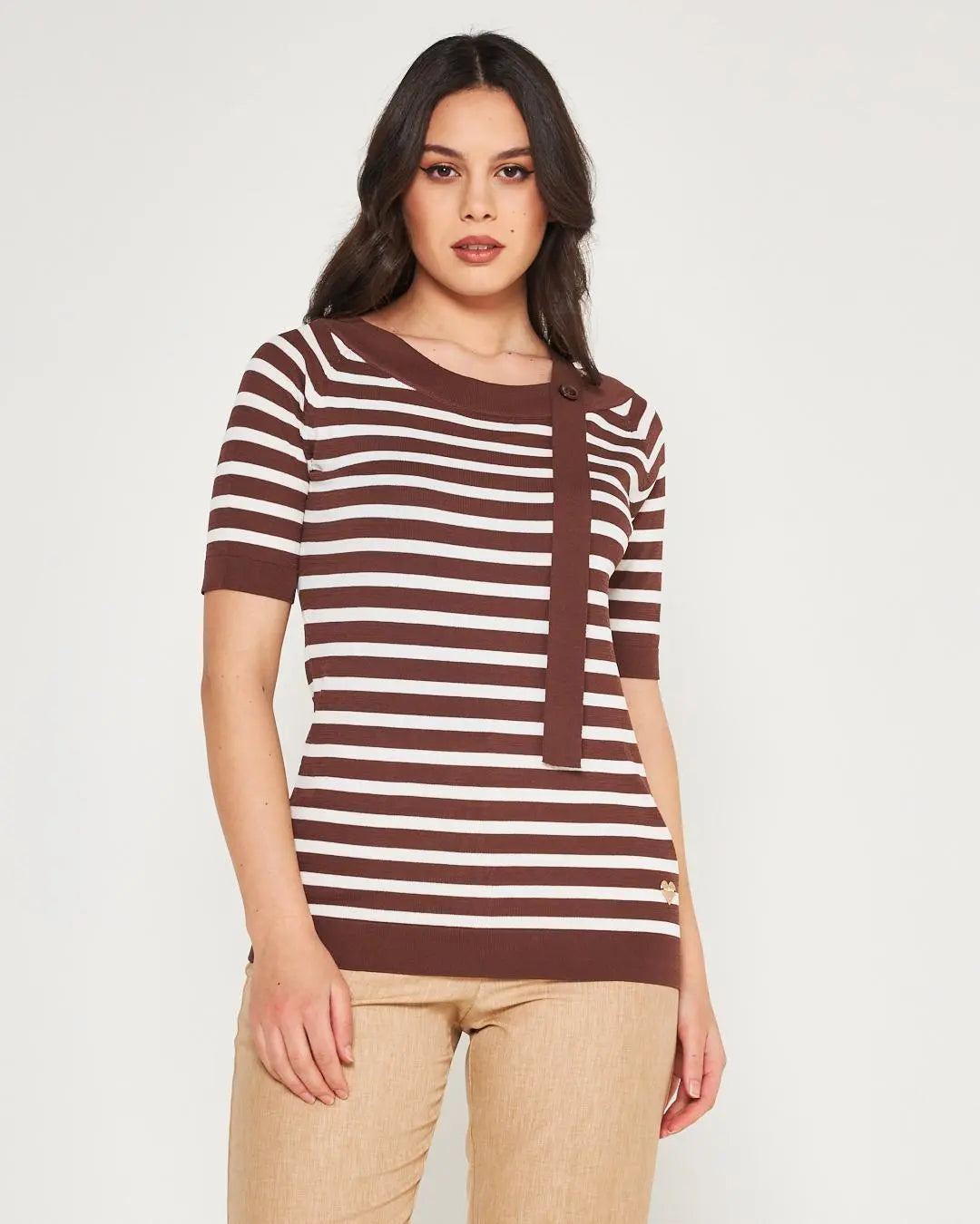 Maglia a righe CACAO DORABELLA XL