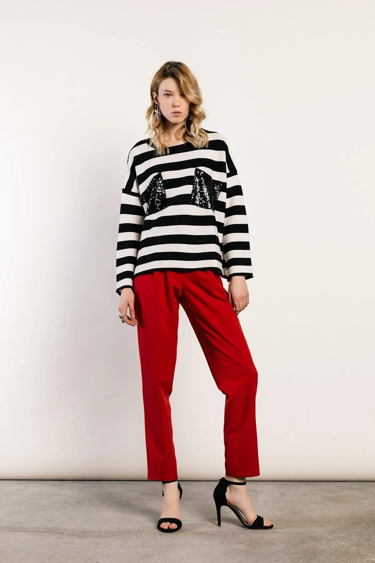 Maglia a righe CALCE-NERO IRONICA XL