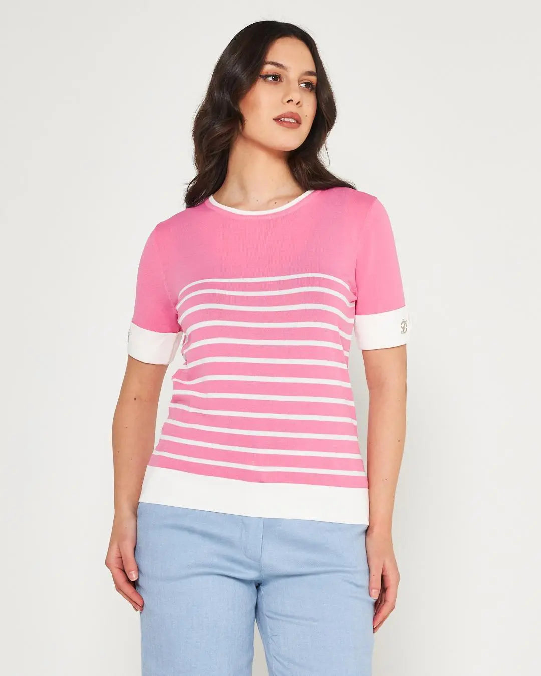 Maglia a righe ROSA BUBBLE DORABELLA