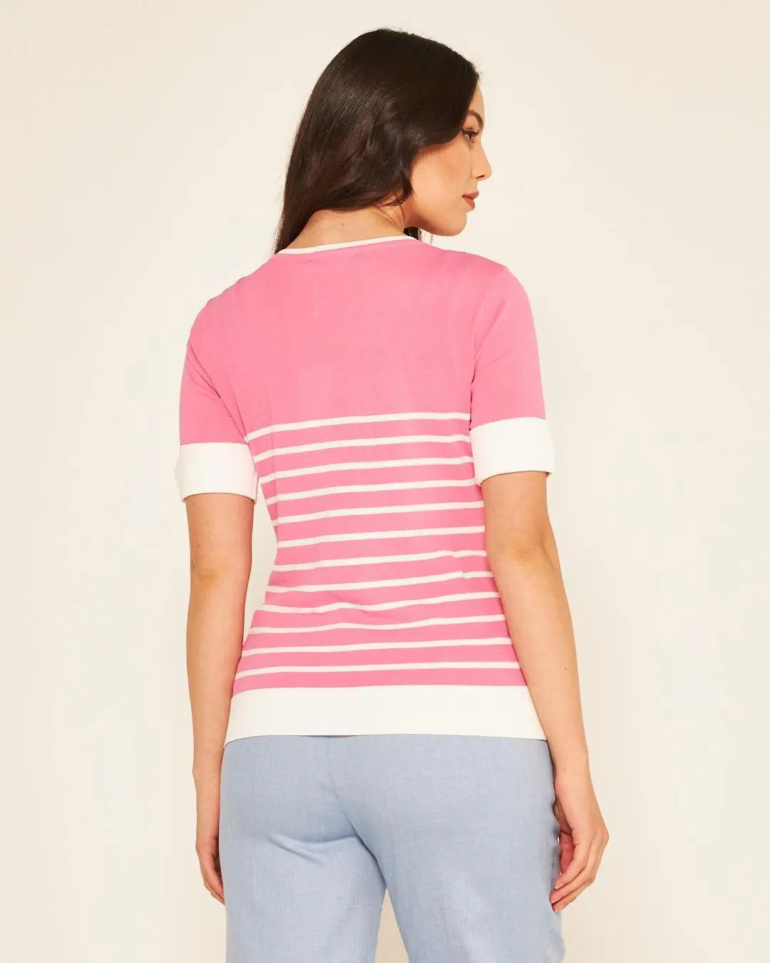 Maglia a righe ROSA BUBBLE DORABELLA