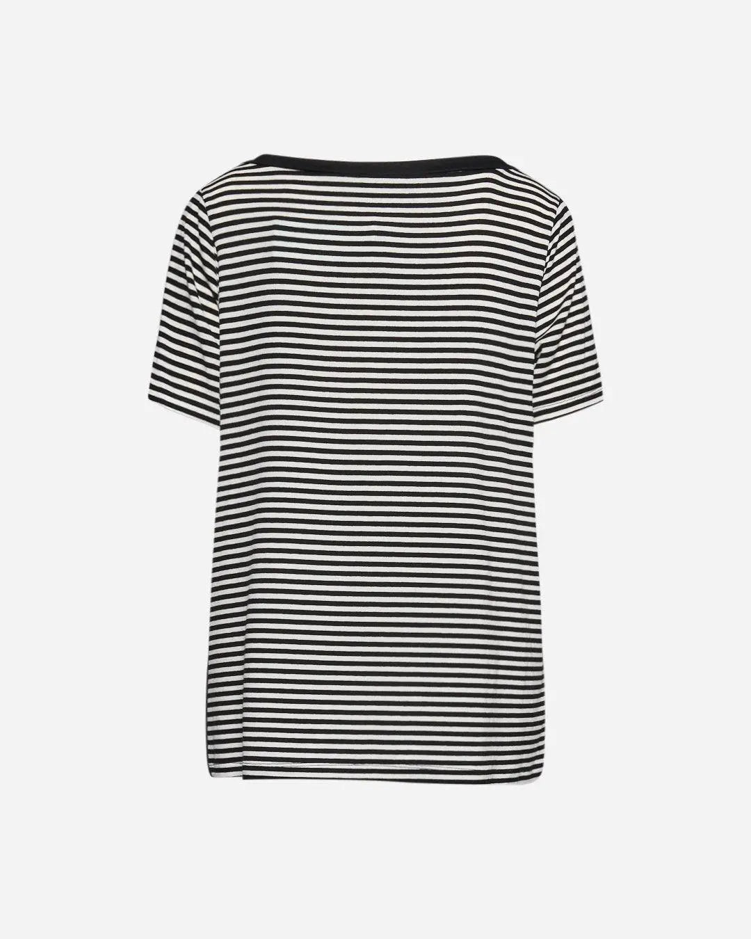 Maglia a righe con bottoni NERO DORABELLA