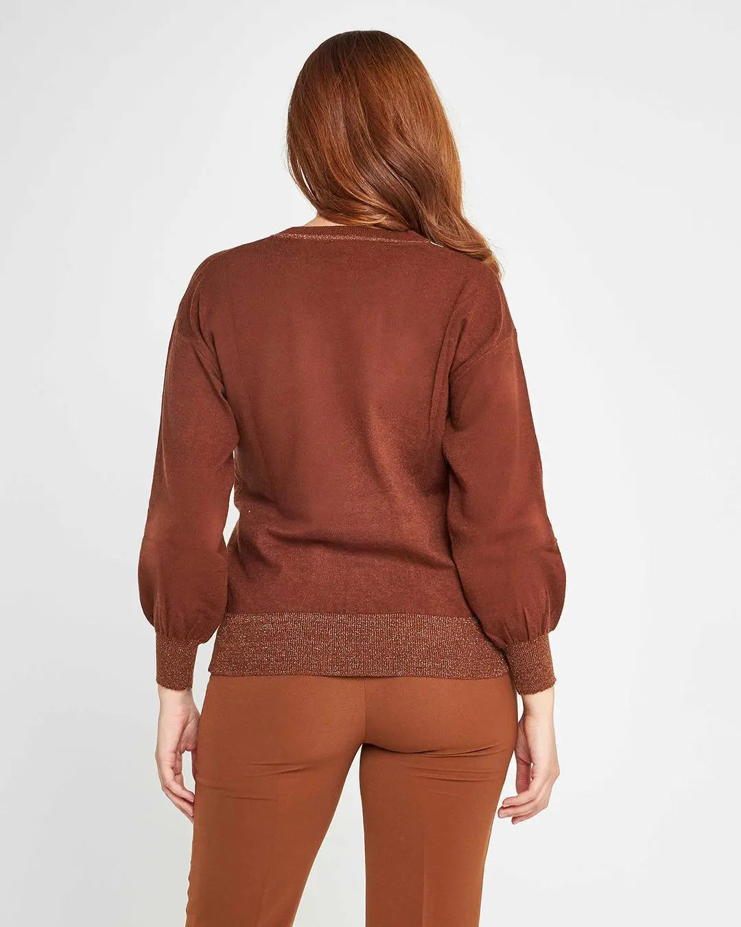 Maglia ad intarsio CACAO DORABELLA