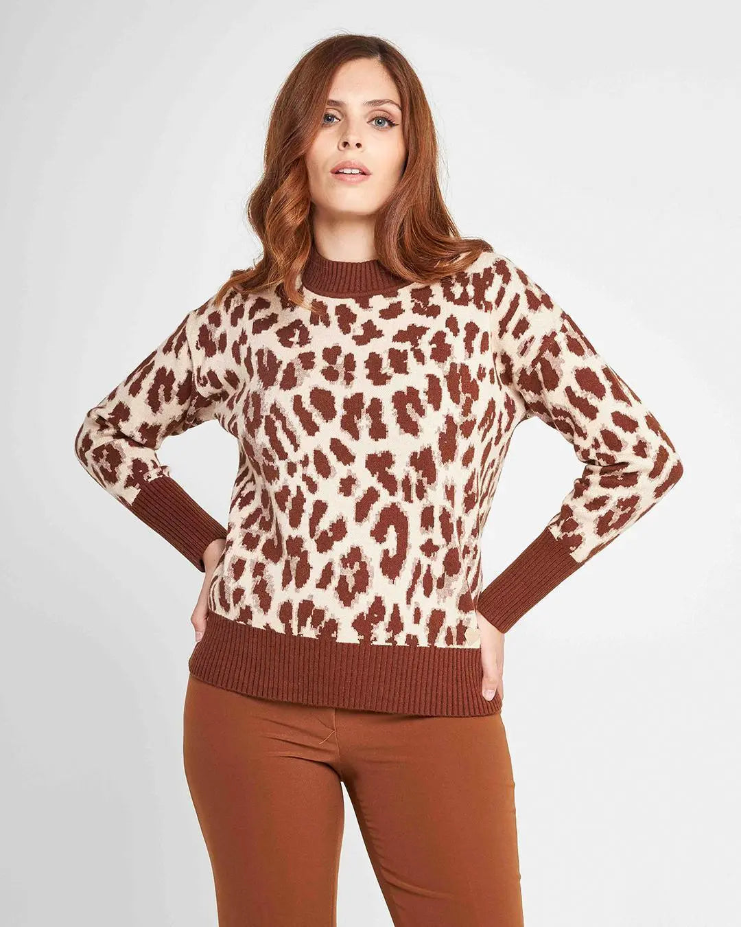 Maglia animalier CACAO DORABELLA XL