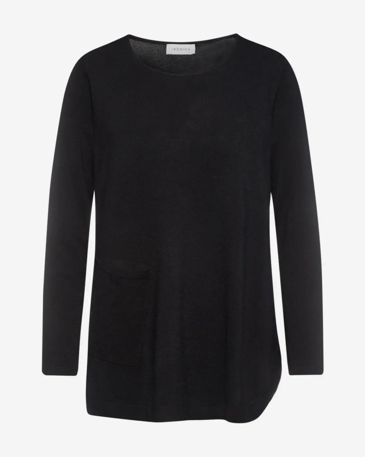 Maglia asimmetrica NERO IRONICA