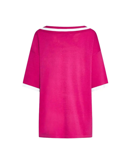 Maglia bicolor FUXIA DORABELLA CURVY