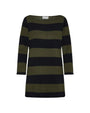 Maglia bicolor righe NERO-VERDE IRONICA XL