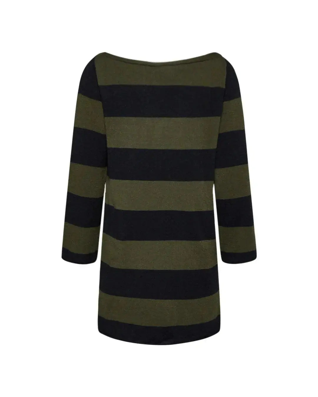 Maglia bicolor righe NERO-VERDE IRONICA