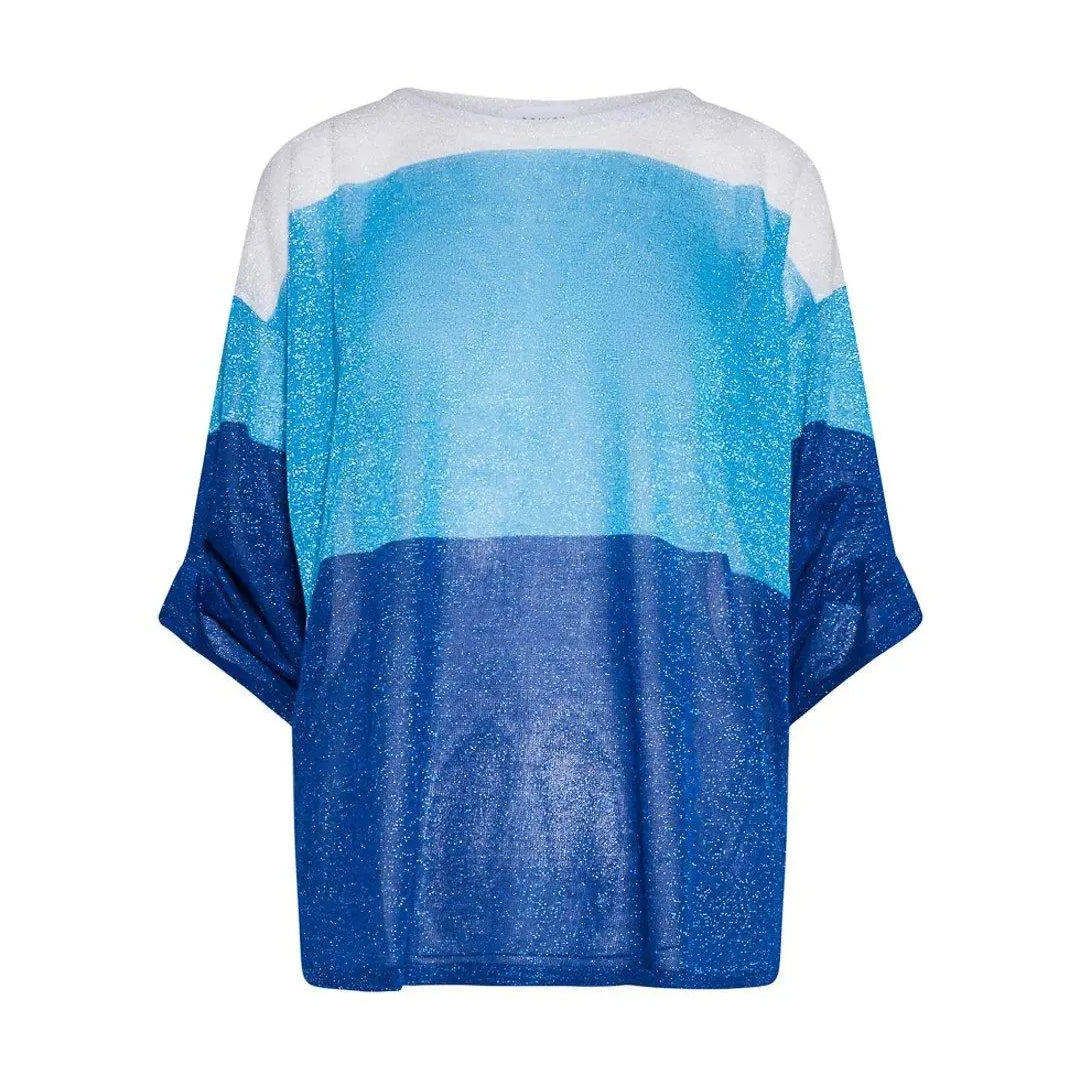 Maglia bimateriale AZZURRO IRONICA XL