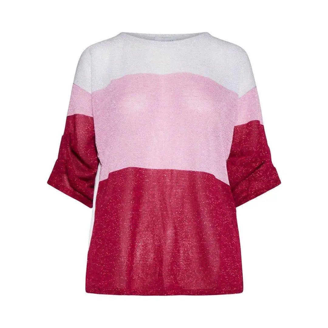 Maglia bimateriale MAGENTA IRONICA XL