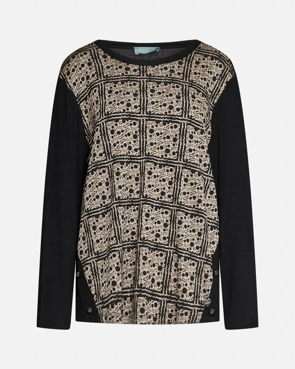 Maglia bottoni fantasia GRANO DORABELLA PIU' 53