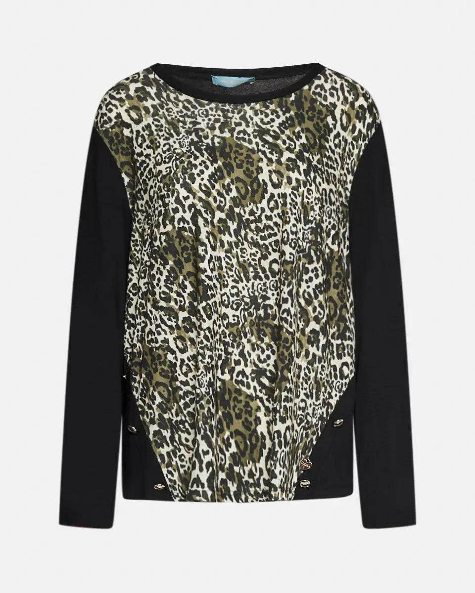 Maglia bottoni fantasia VERDE DORABELLA PIU' 53