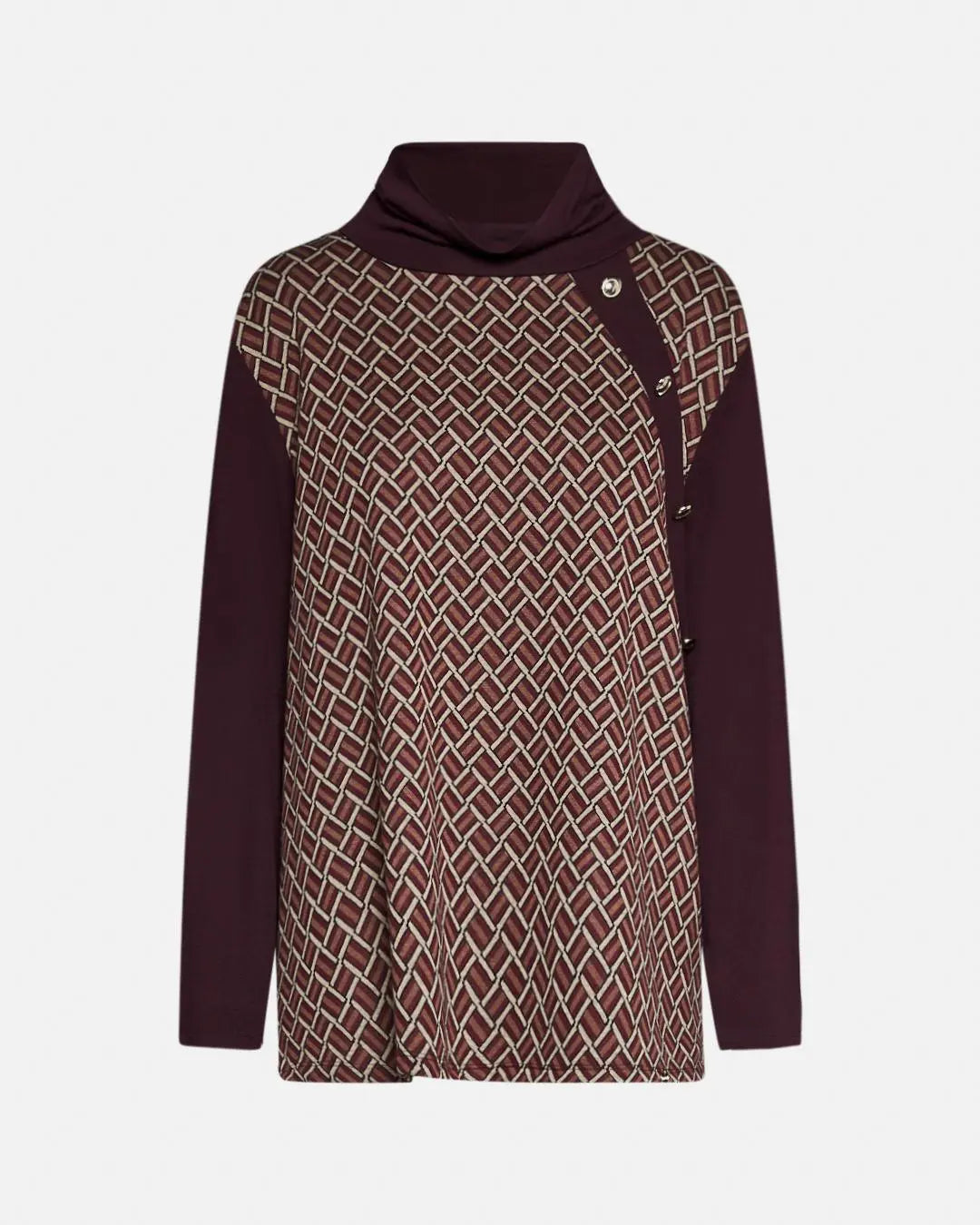 Maglia bottoni fantasia VINO DORABELLA PIU' 53