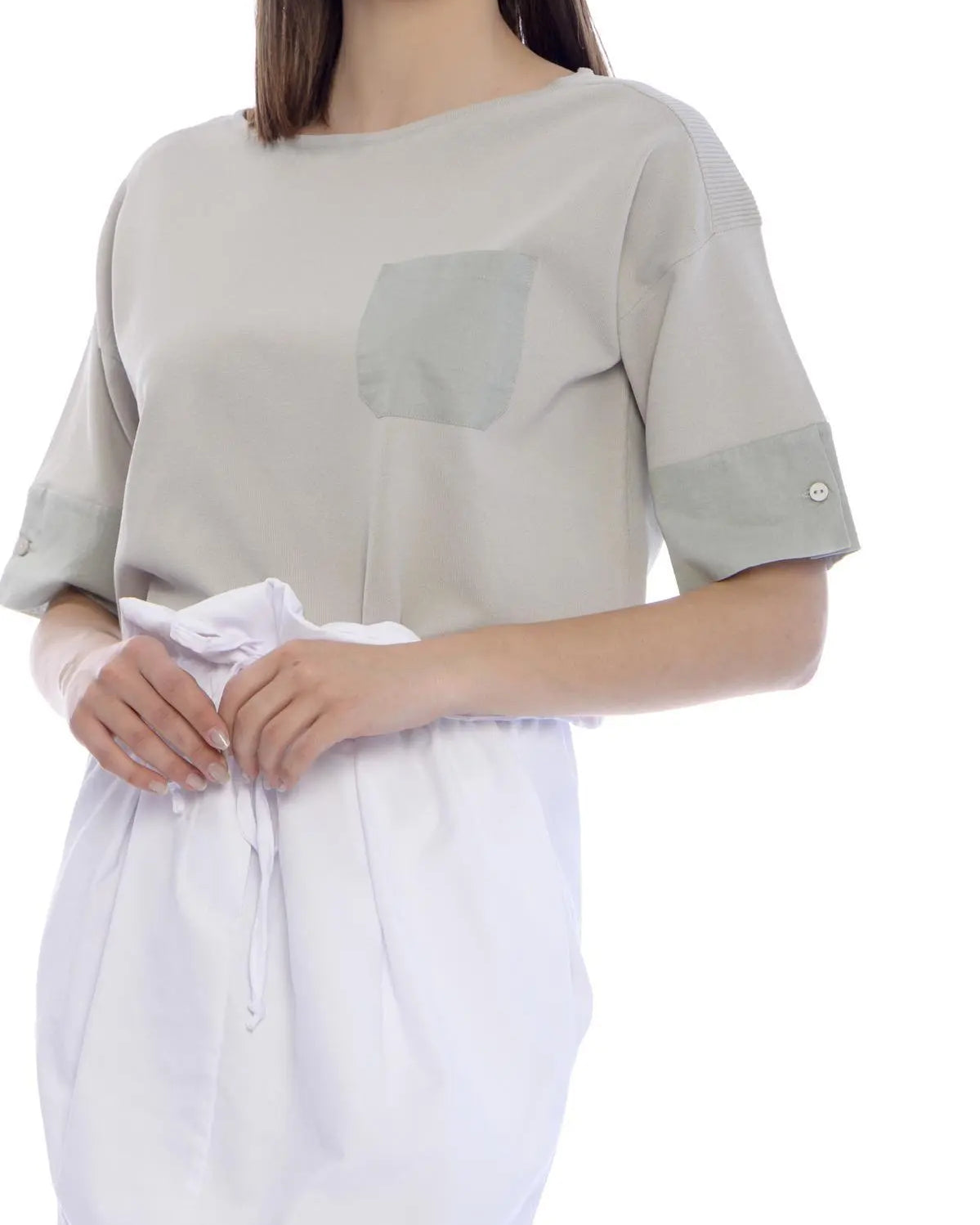 Maglia camicia BEIGE IRONICA