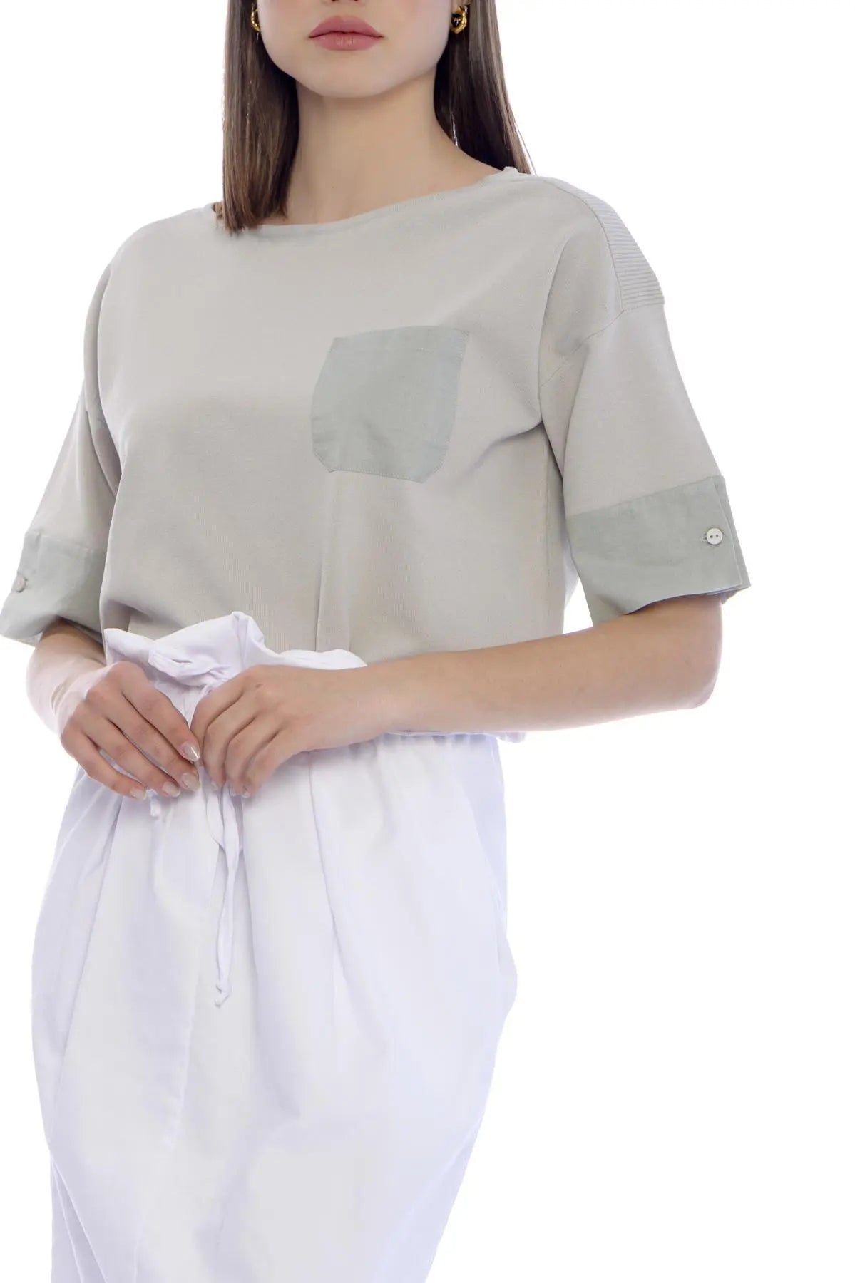 Maglia camicia BEIGE IRONICA