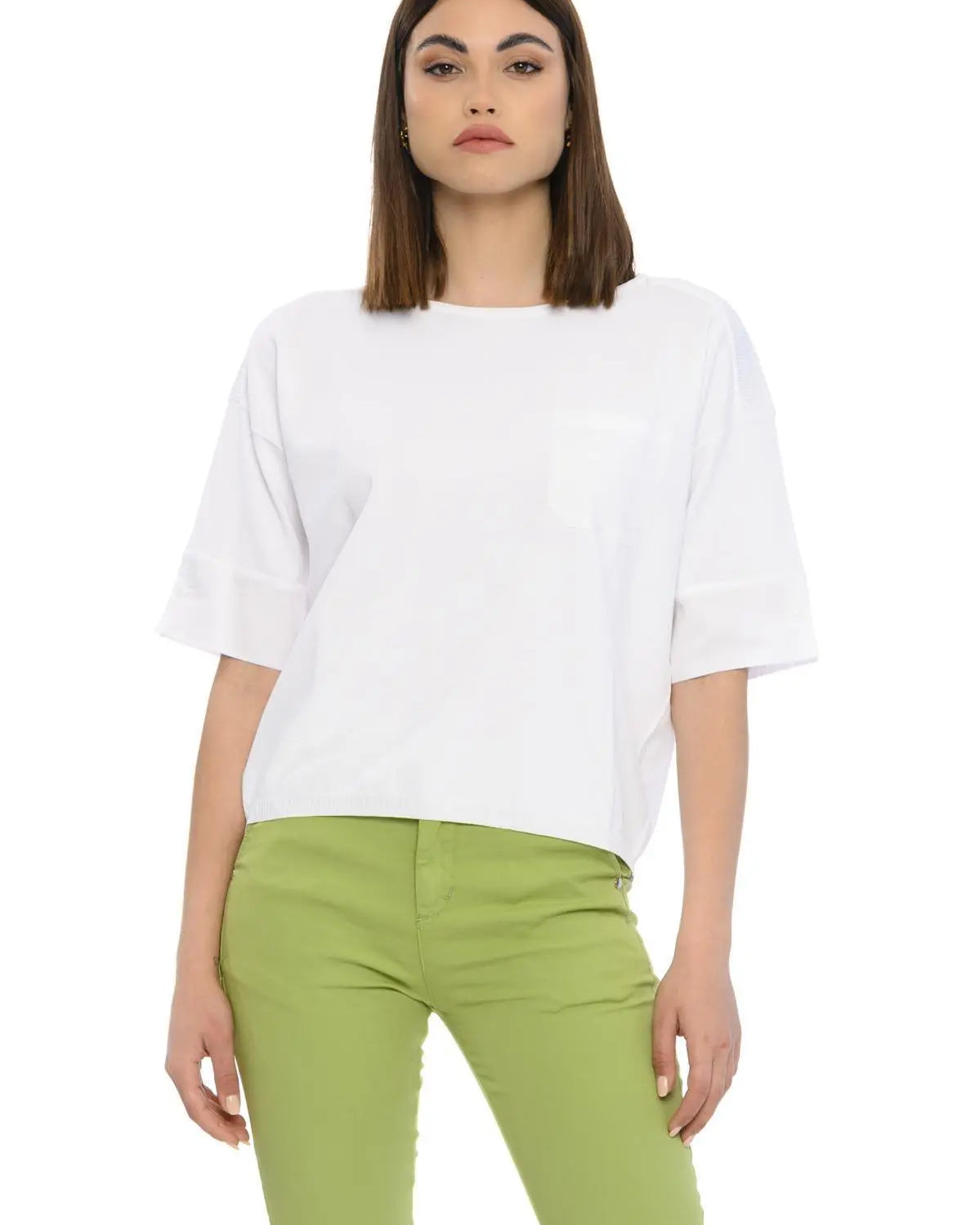 Maglia camicia BIANCO IRONICA XL