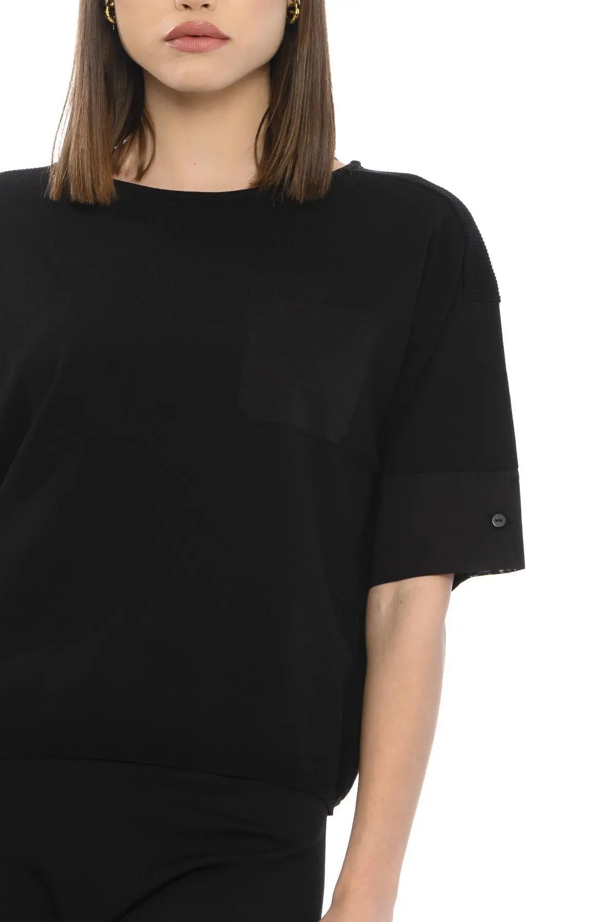 Maglia camicia NERO IRONICA