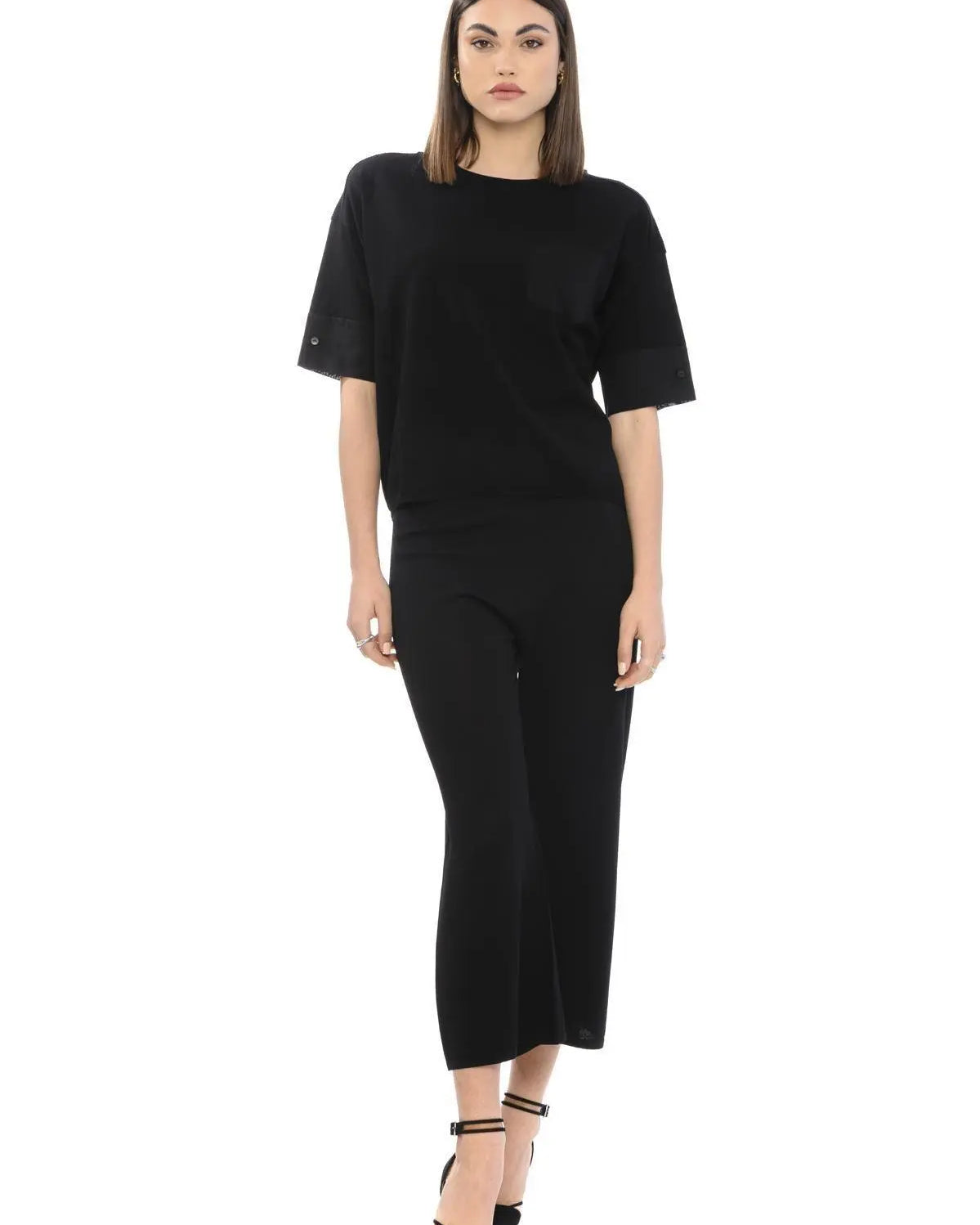 Maglia camicia NERO IRONICA