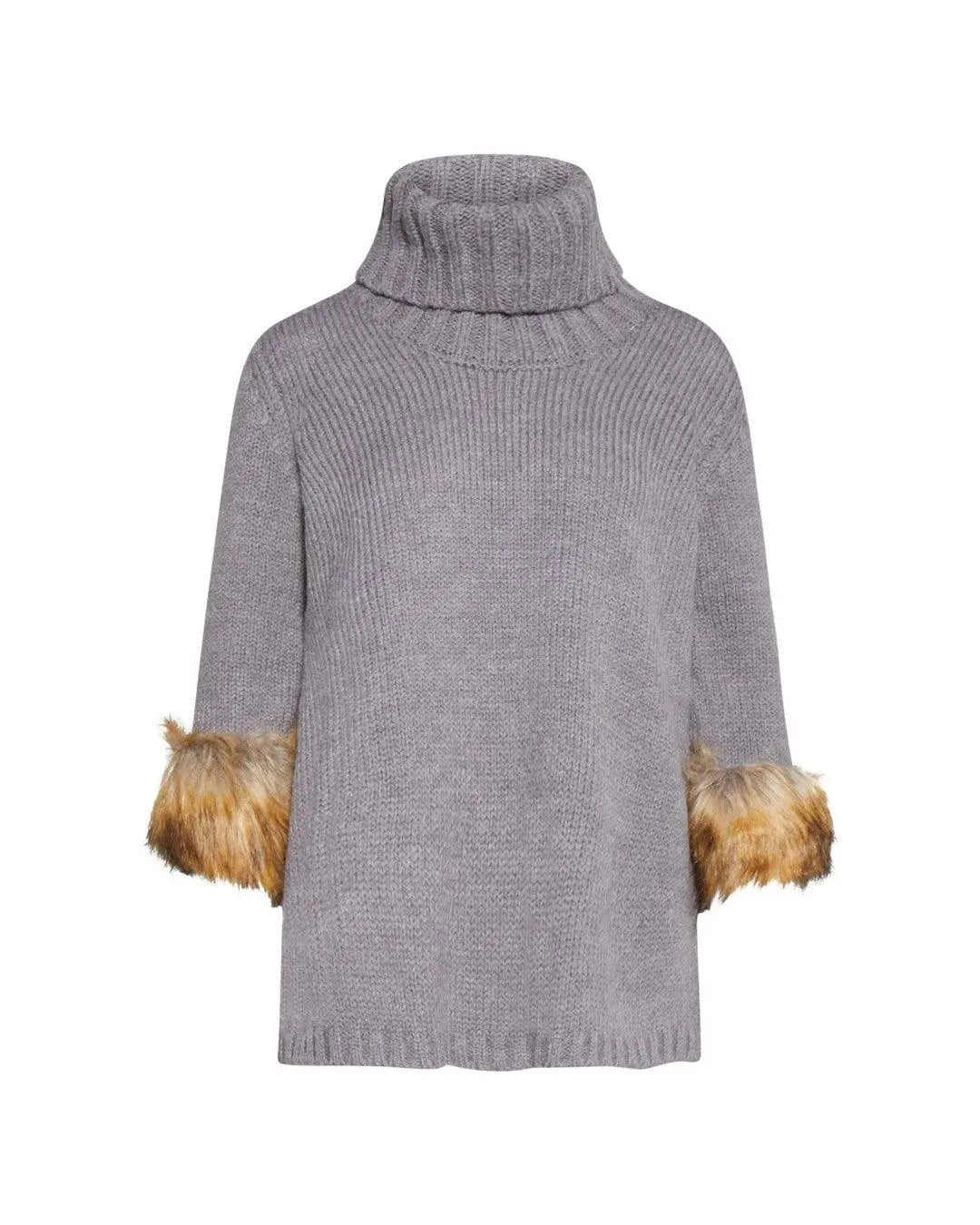 Maglia collo alto GRIGIO IRONICA XL