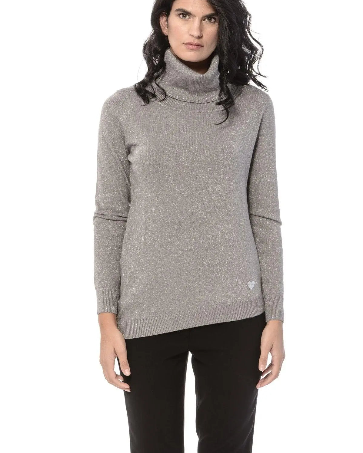 Maglia collo alto GRIGIO MEDIO DORABELLA XL
