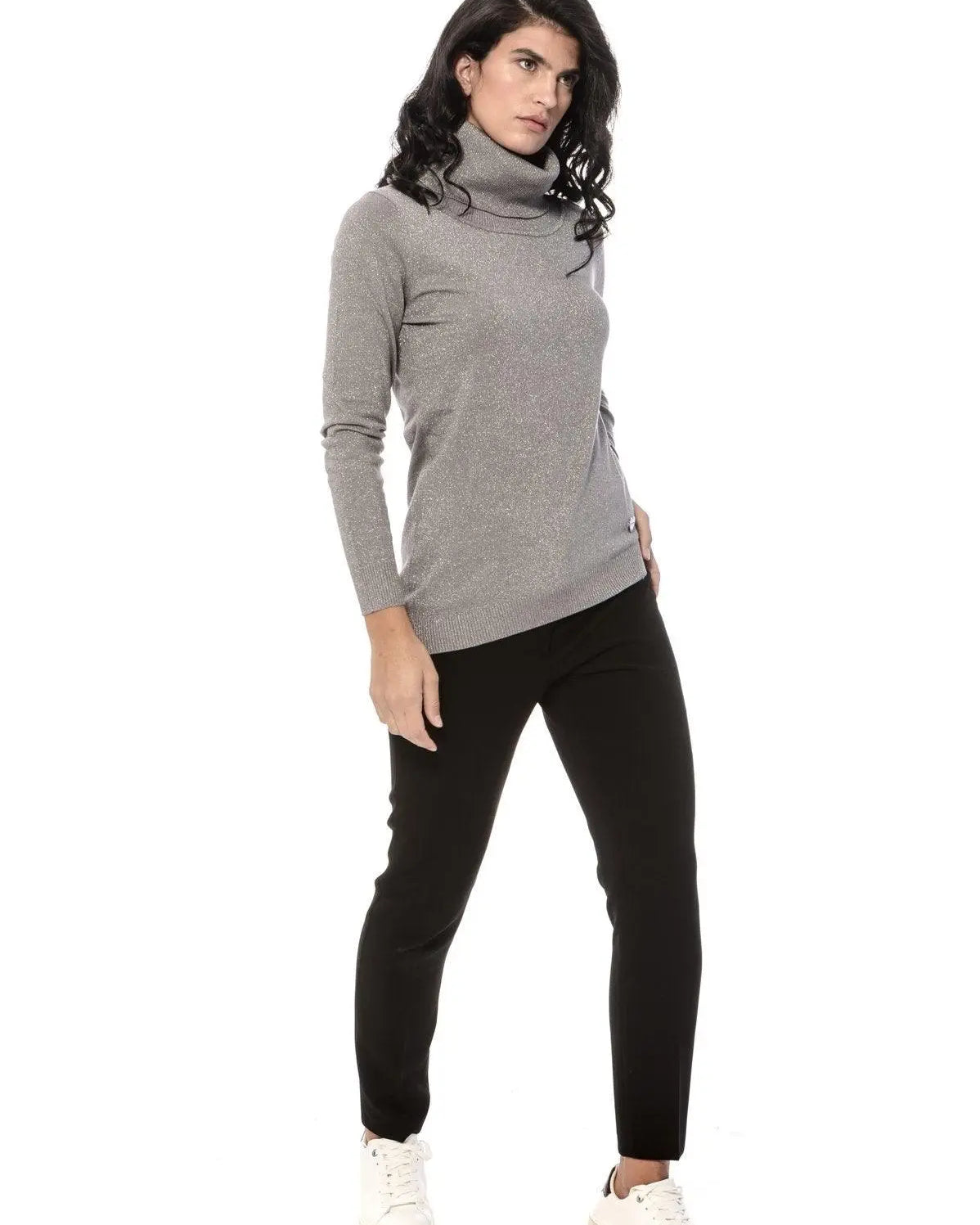 Maglia collo alto GRIGIO MEDIO DORABELLA