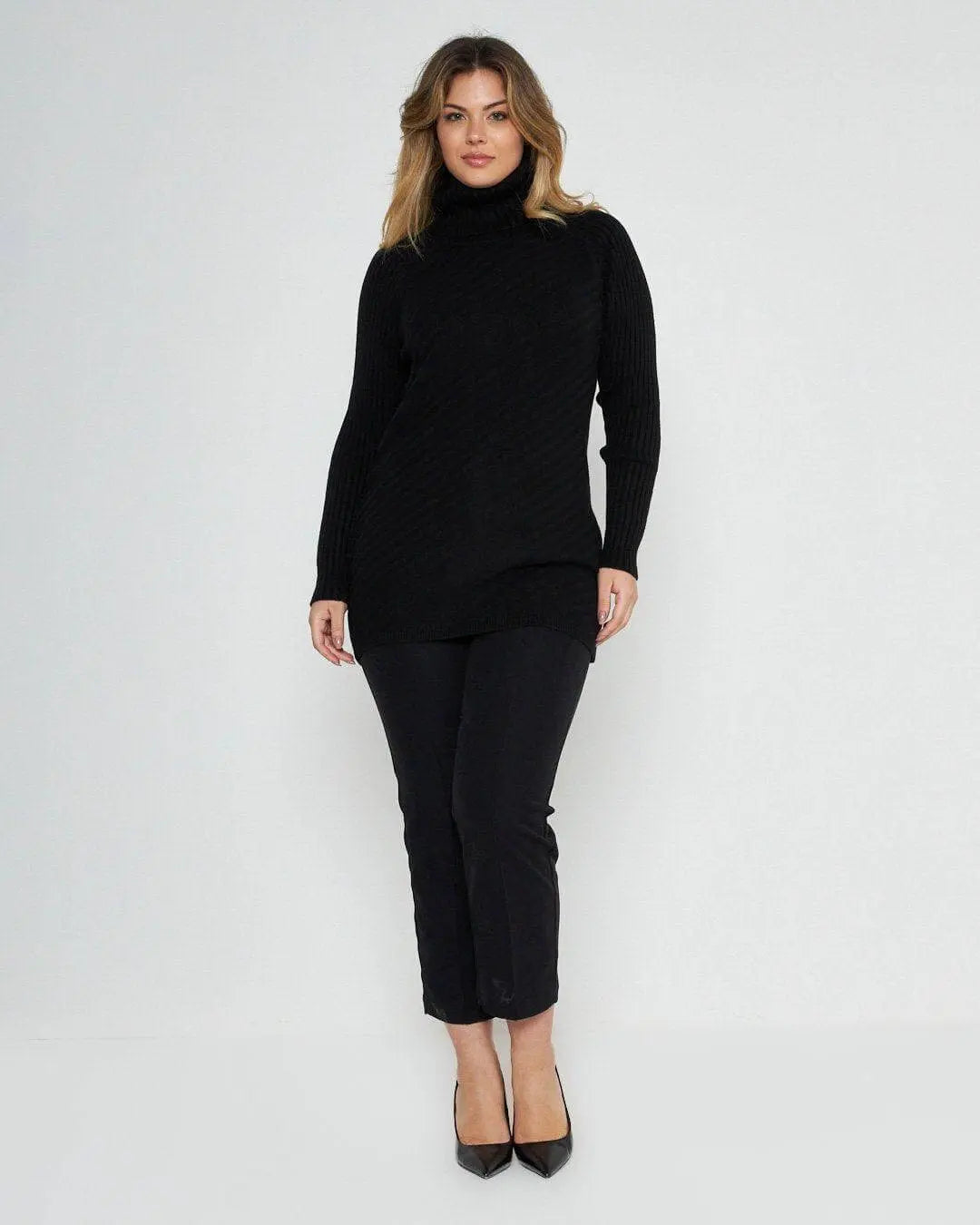 Maglia collo alto NERO DORABELLA M-L