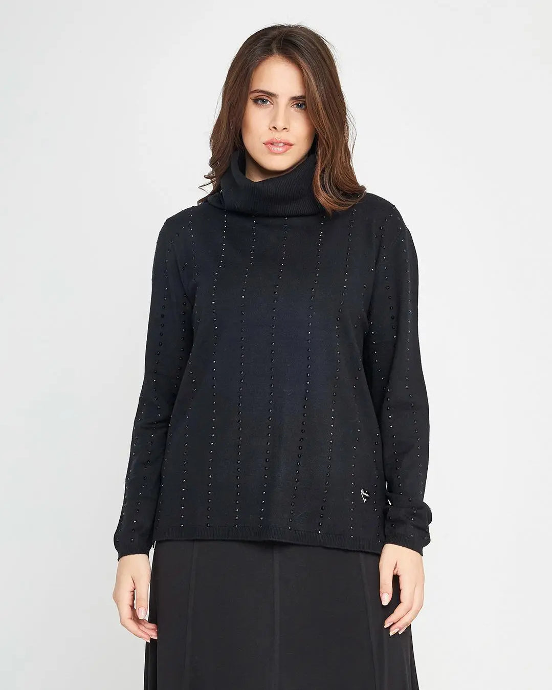 Maglia collo staccabile BLACK DORABELLA PIU' XL
