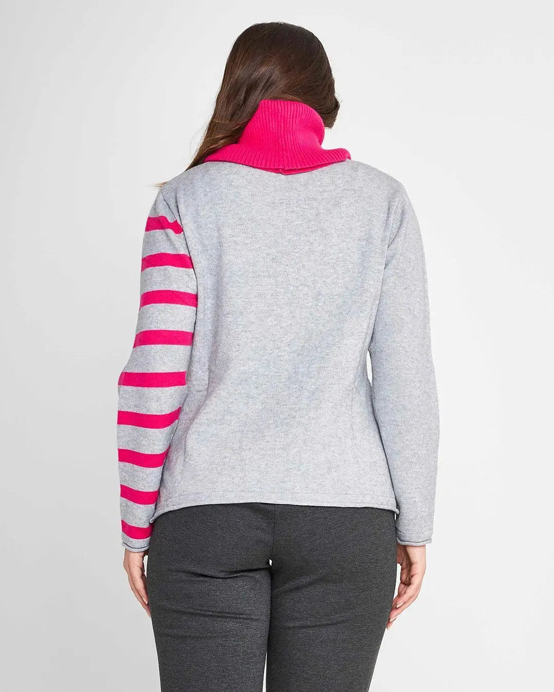 Maglia collo staccabile GRIGIO CHIARO DORABELLA PIU'