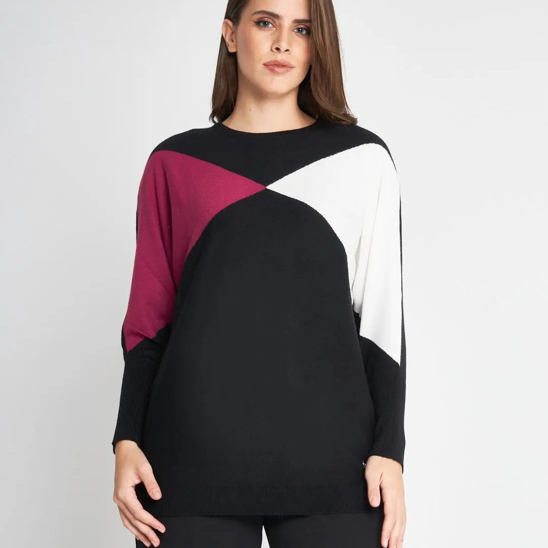 Maglia collo staccabile NERO DORABELLA CURVY