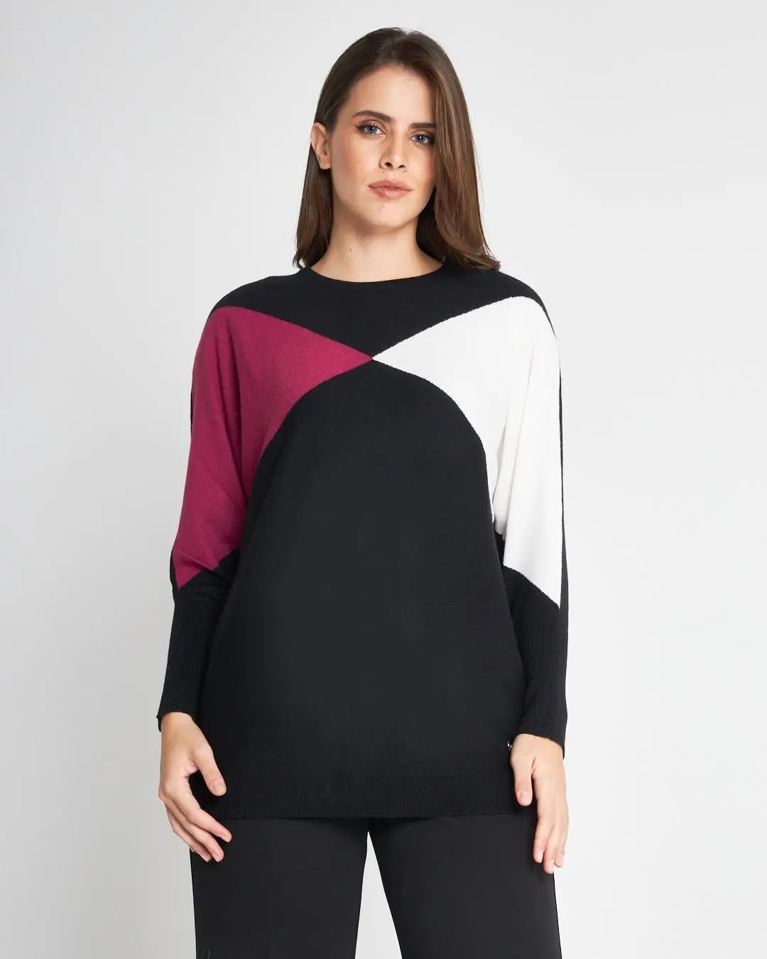 Maglia collo staccabile NERO DORABELLA CURVY