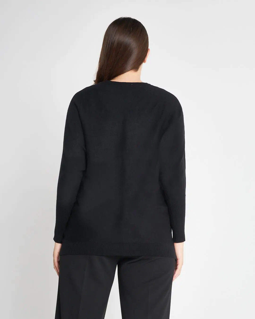 Maglia collo staccabile NERO DORABELLA CURVY