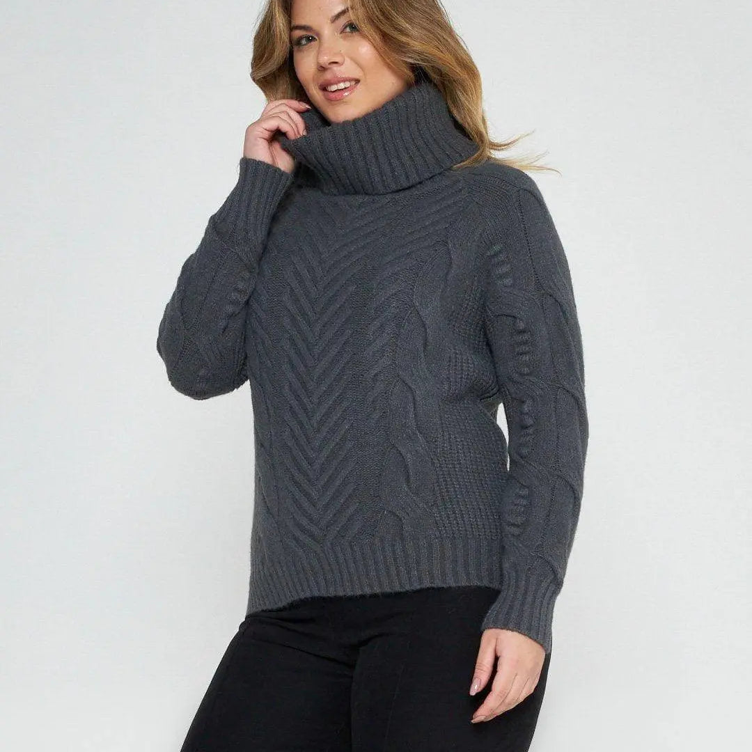 Maglia collone ANTRACITE DORABELLA M-L