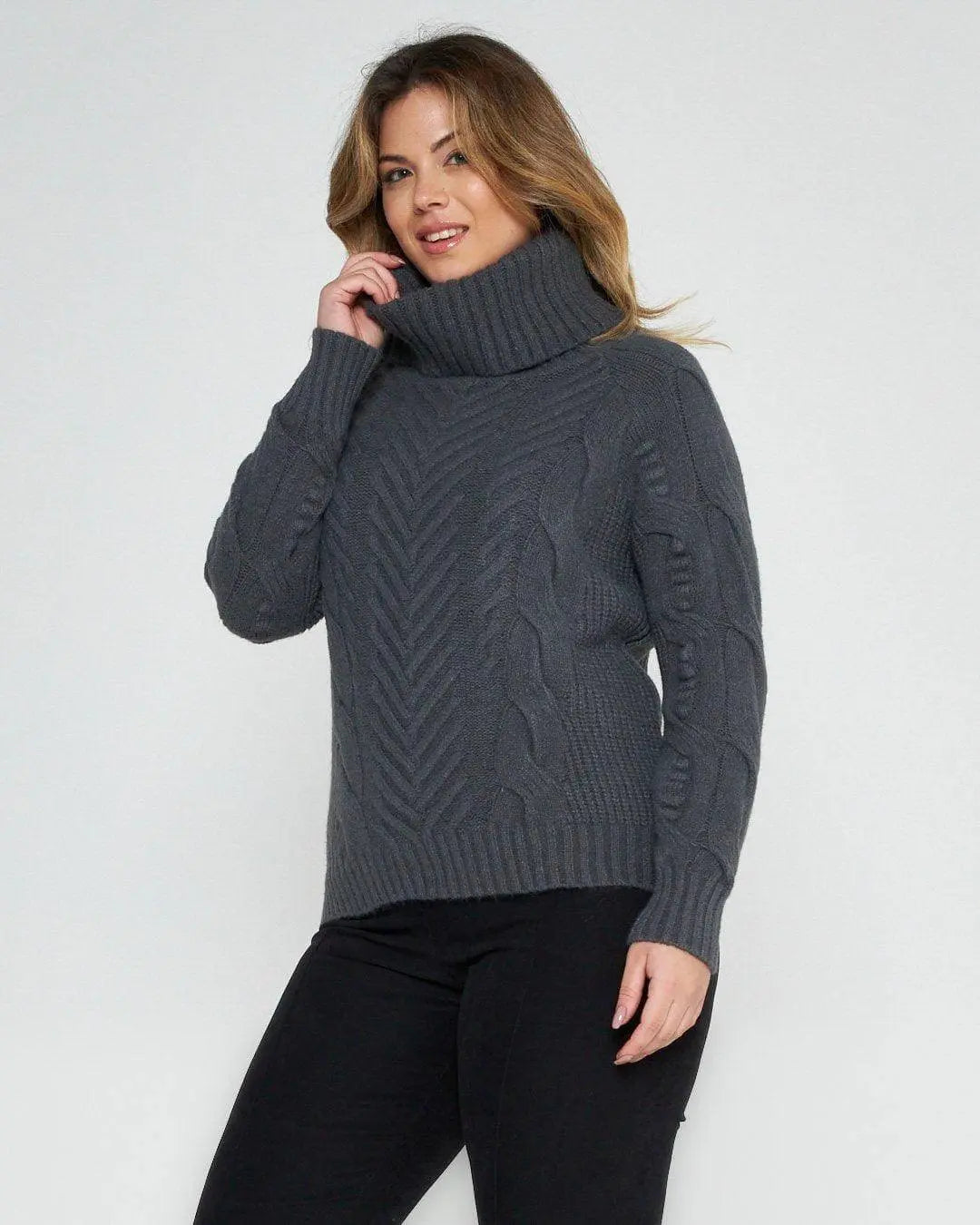 Maglia collone ANTRACITE DORABELLA M-L