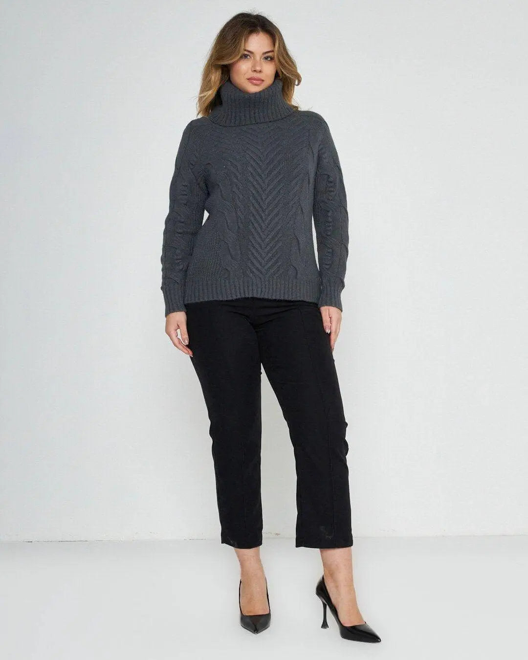 Maglia collone ANTRACITE DORABELLA