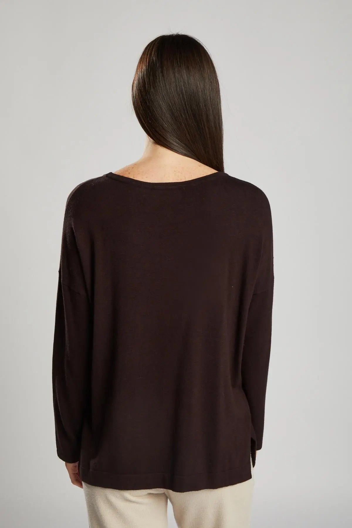 Maglia con applicazione tasche MORO IRONICA