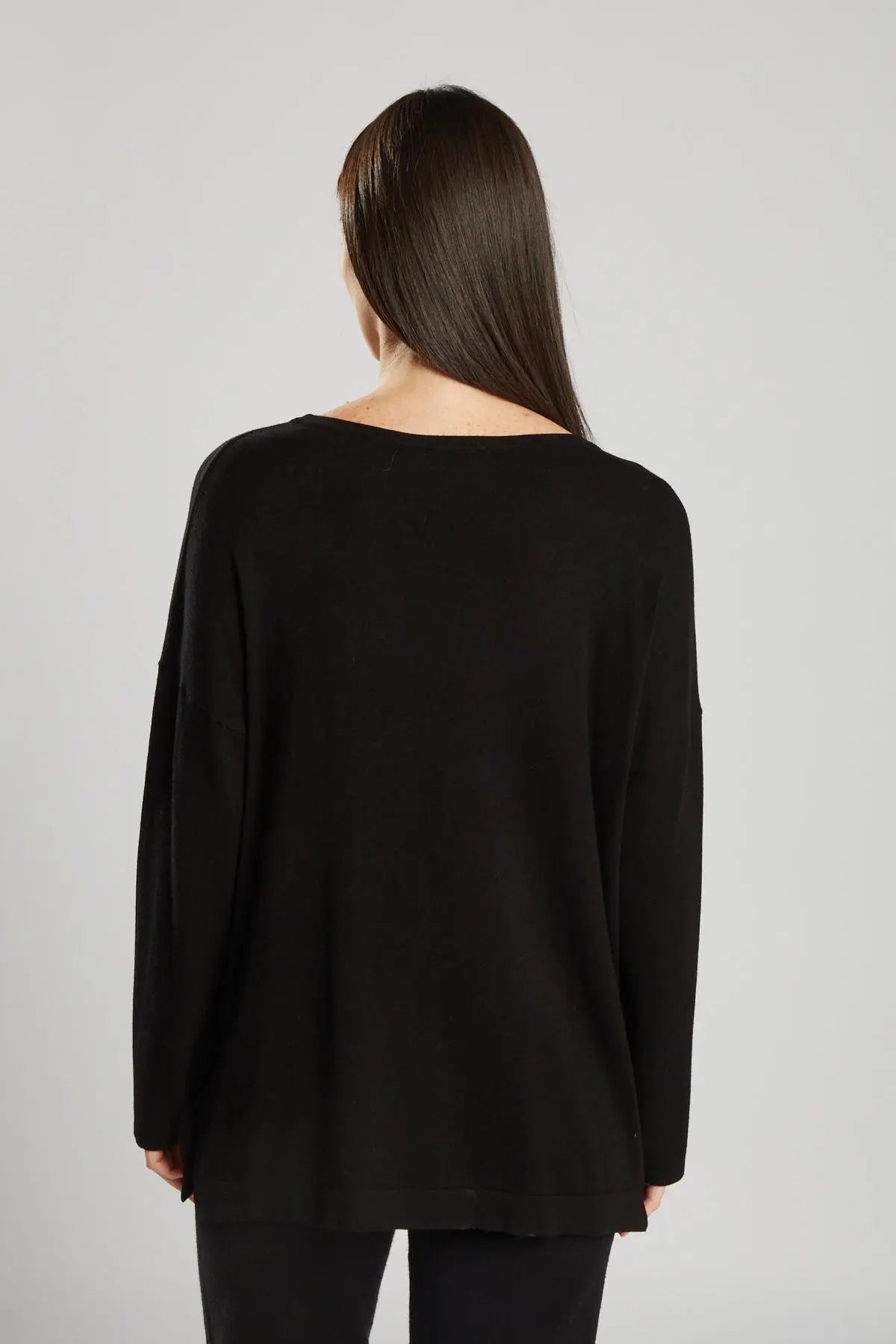 Maglia con applicazione tasche NERO IRONICA