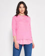 Maglia con camicia ROSA BUBBLE DORABELLA XL