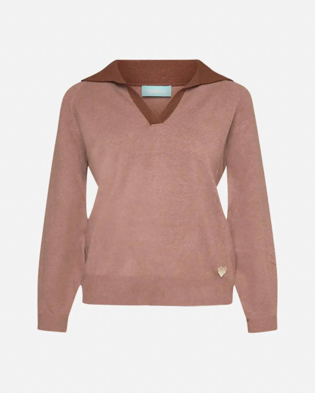 Maglia con collo a polo NOCCIOLA DORABELLA XL