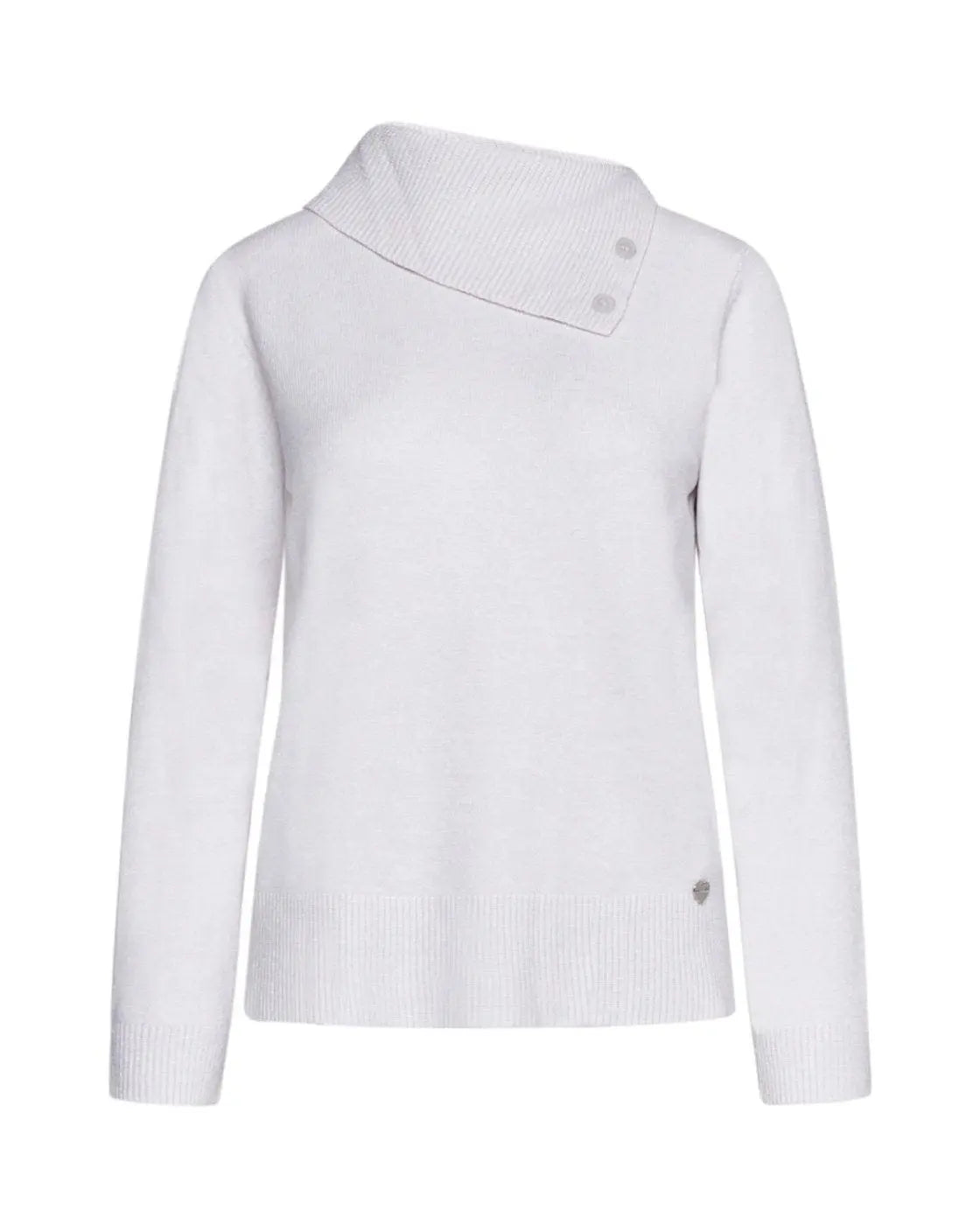 Maglia con collo e bottoni GESSO DORABELLA