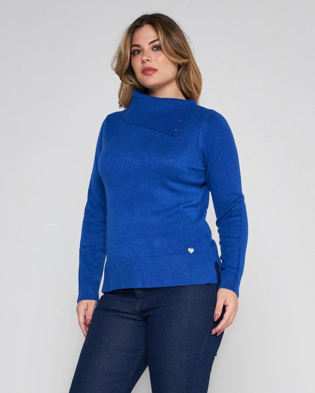 Maglia con collo e bottoni TAMPONE DORABELLA XXL