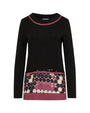 Maglia con dettagli geometric NERO-CIPOLLA DORABELLA XXL