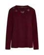 Maglia con dettaglio borchie BORDEAUX DORABELLA PIU'