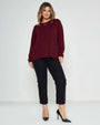 Maglia con dettaglio borchie BORDEAUX DORABELLA PIU'