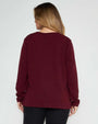 Maglia con dettaglio borchie BORDEAUX DORABELLA PIU'