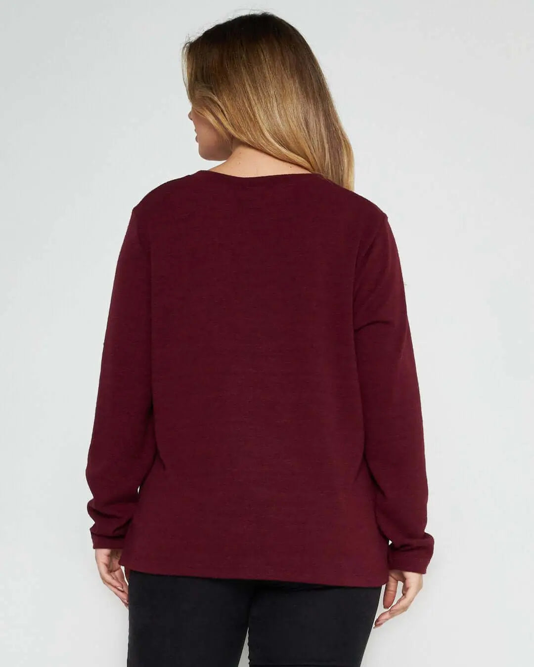 Maglia con dettaglio borchie BORDEAUX DORABELLA PIU'