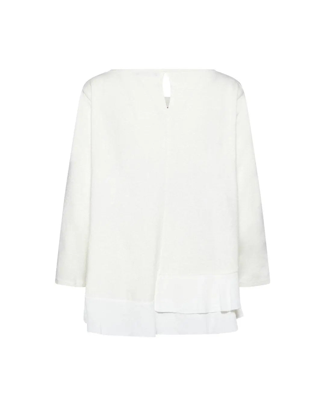 Maglia con dettaglio fiore PANNA IRONICA