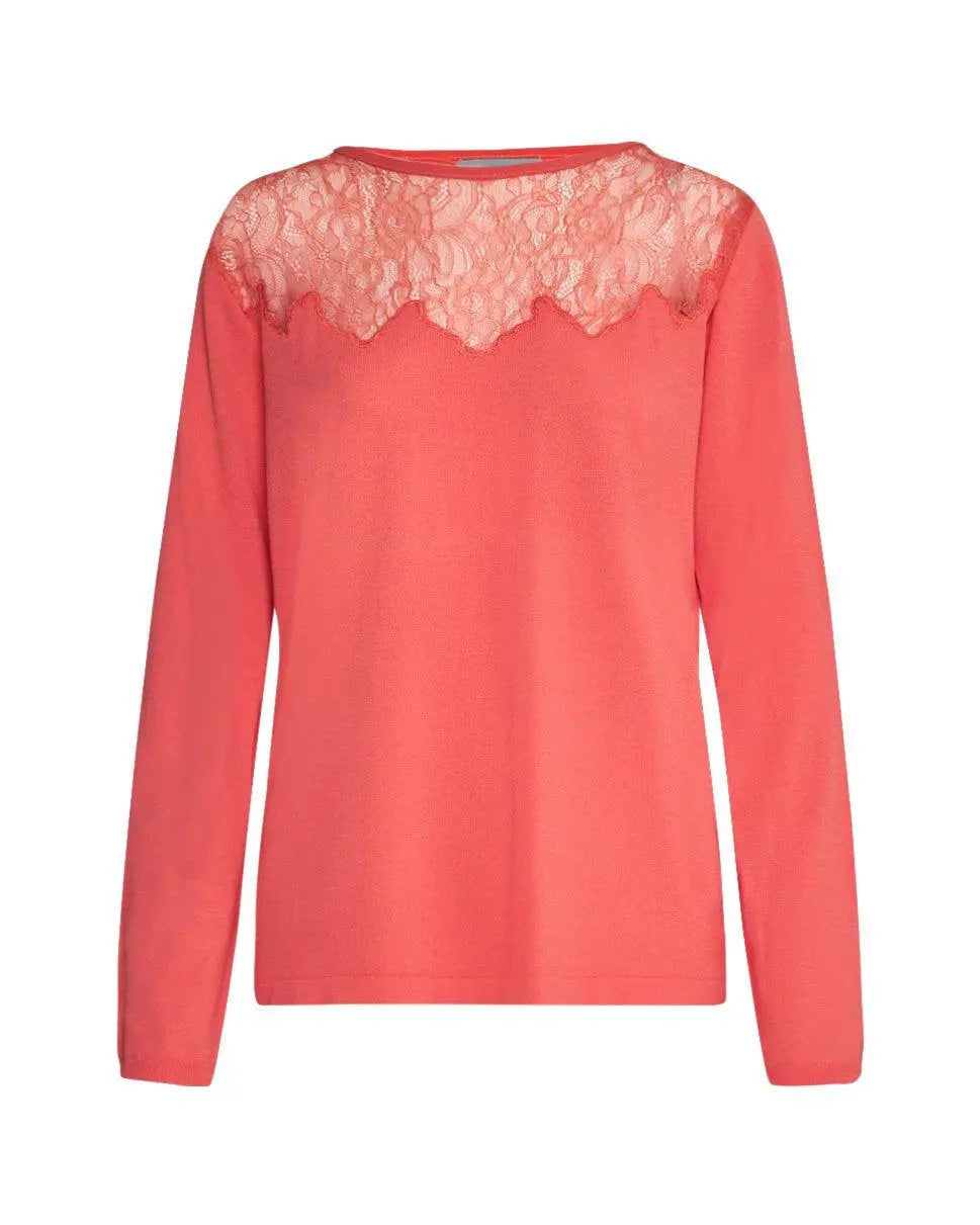 Maglia con inserti in pizzo CORALLO DORABELLA XXL